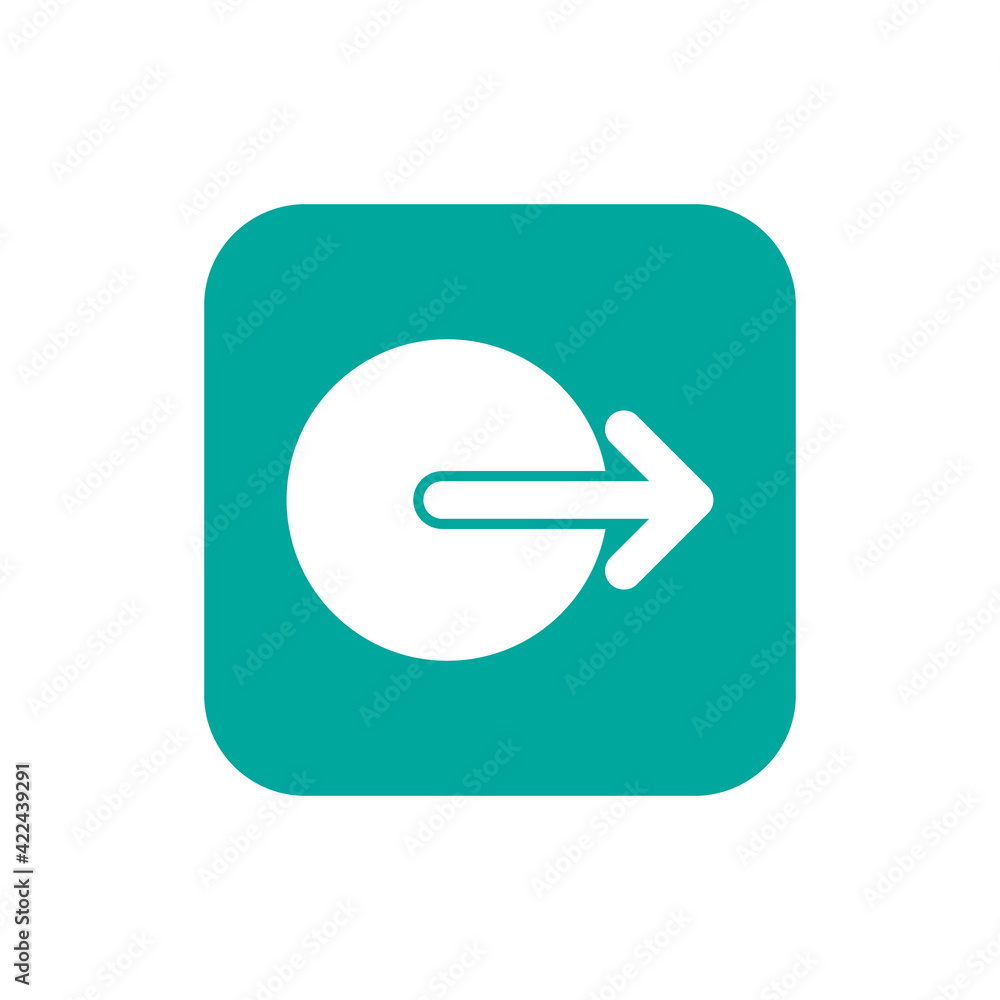 Logout icon design. vector illustration Logout icon design. vector illustration