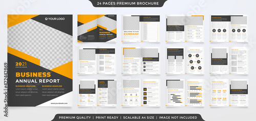 set of a4 multipurpose bifold brochure template design with modern layout use for business presentation and proposal