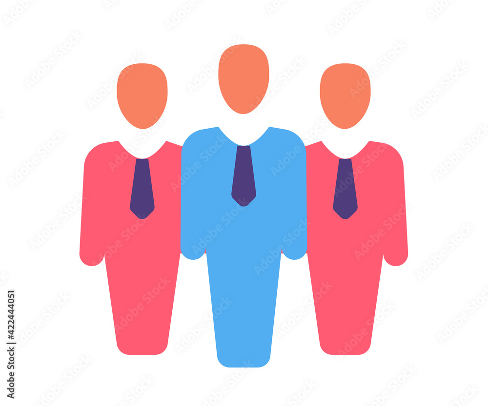 group team leader single isolated icon with flat style group team leader single isolated icon with flat style