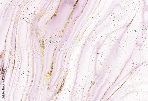 Luxury marble canvas abstract painting background with gold wave  and dust texture. 