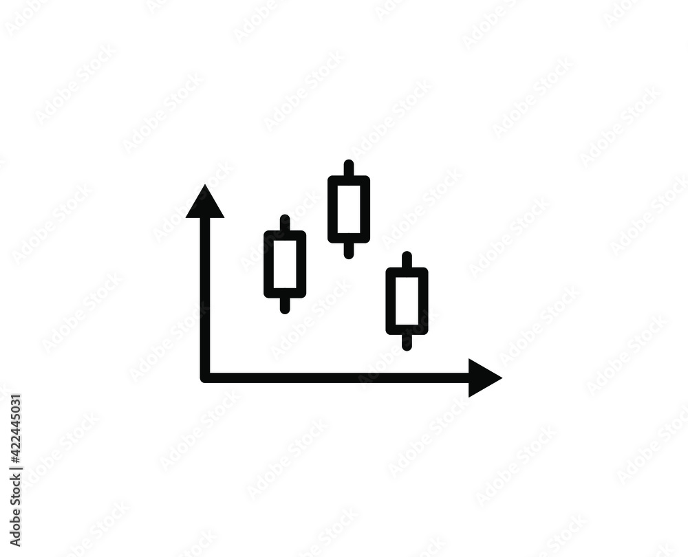 Obraz premium Graph flat icon. Single high quality outline symbol for web design or mobile app. Graph thin line signs for design logo, visit card, etc. Outline pictogram EPS10
