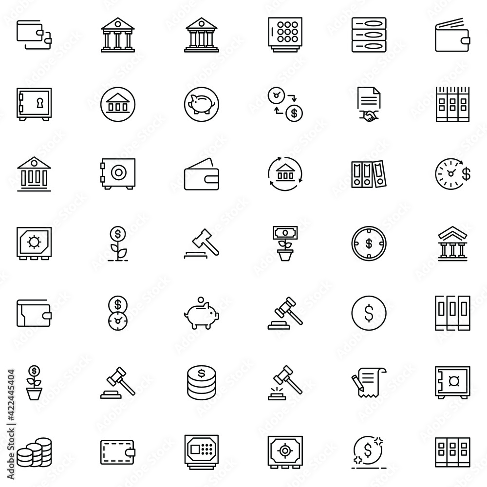 Tax icon set. Collection of high quality outline web pictograms in modern flat style. Black Tax symbol for web design and mobile app on white background. Line logo EPS10 Tax icon set. Collection of high quality outline web pictograms in modern flat style. Black Tax symbol for web design and mobile app on white background. Line logo EPS10