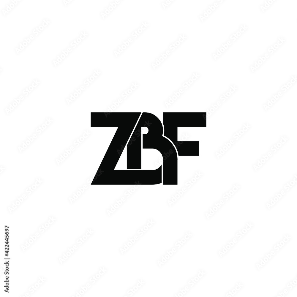 zbf letter original monogram logo design zbf letter original monogram logo design