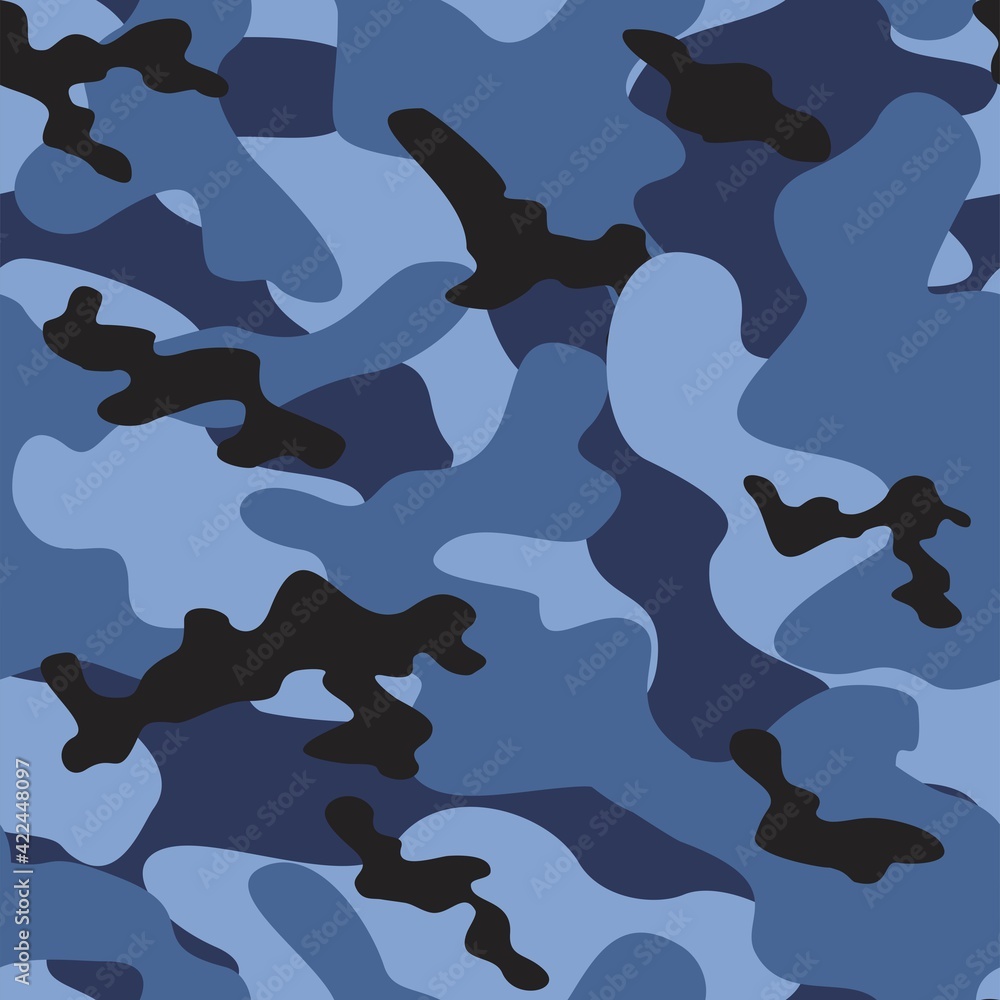 military camouflage vector seamless pattern blue military camouflage vector seamless pattern blue