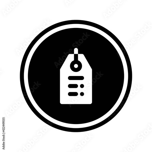 Icon  Label With Style Circular Glyph