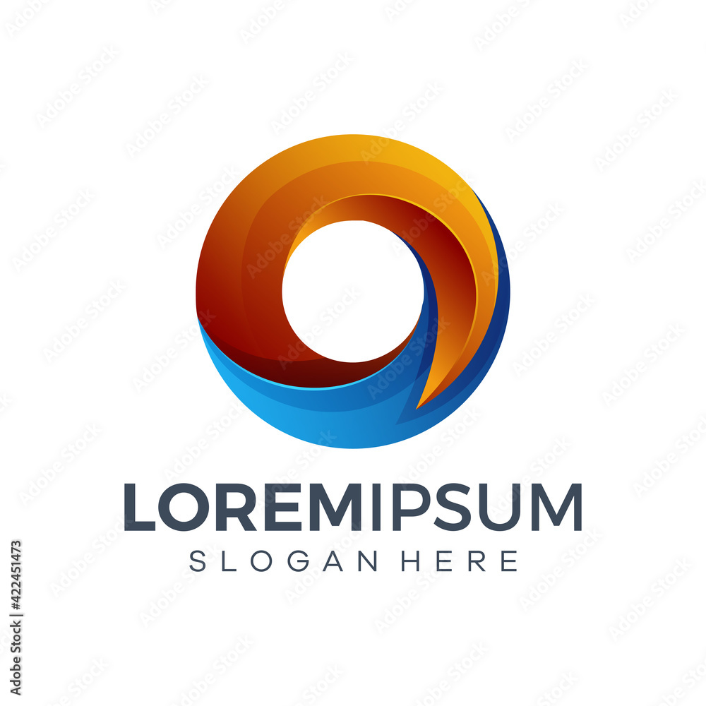 Letter O logo design illustration Letter O logo design illustration