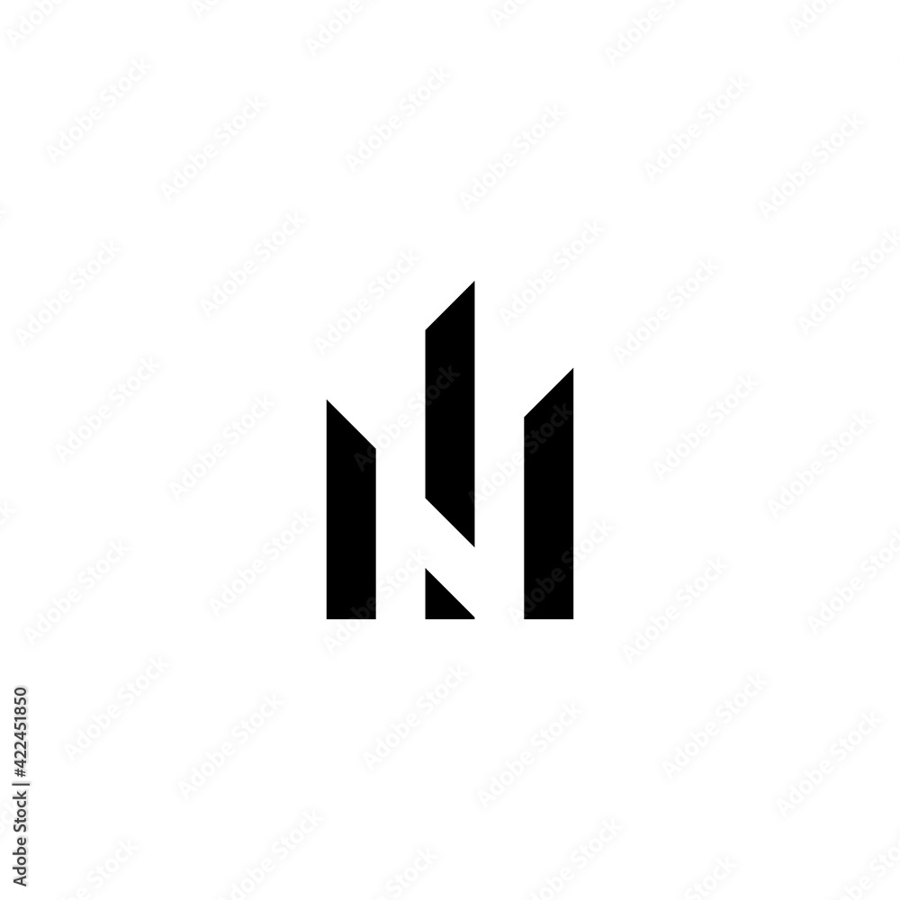 Logo design of N for construction, home, real estate, building, property Logo design of N for construction, home, real estate, building, property