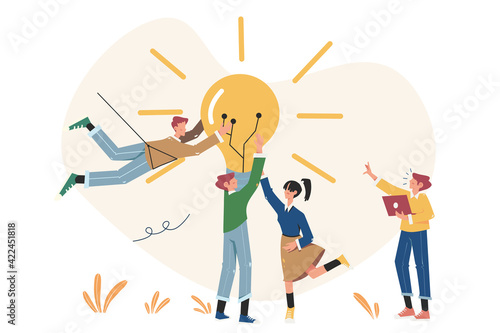 Business meeting and brainstorming for search of new solutions