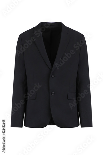 Men's black jacket. Front view