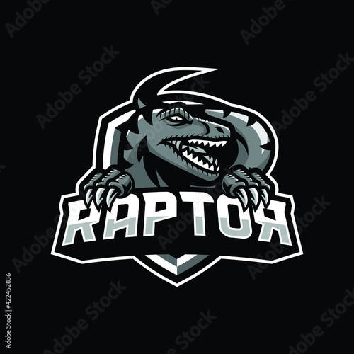 Raptor mascot logo illustration