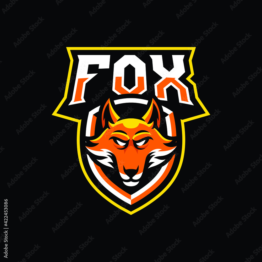 Fox mascot logo design illustration Fox mascot logo design illustration