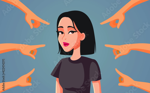 Young Asian Woman Being Discriminated in Society