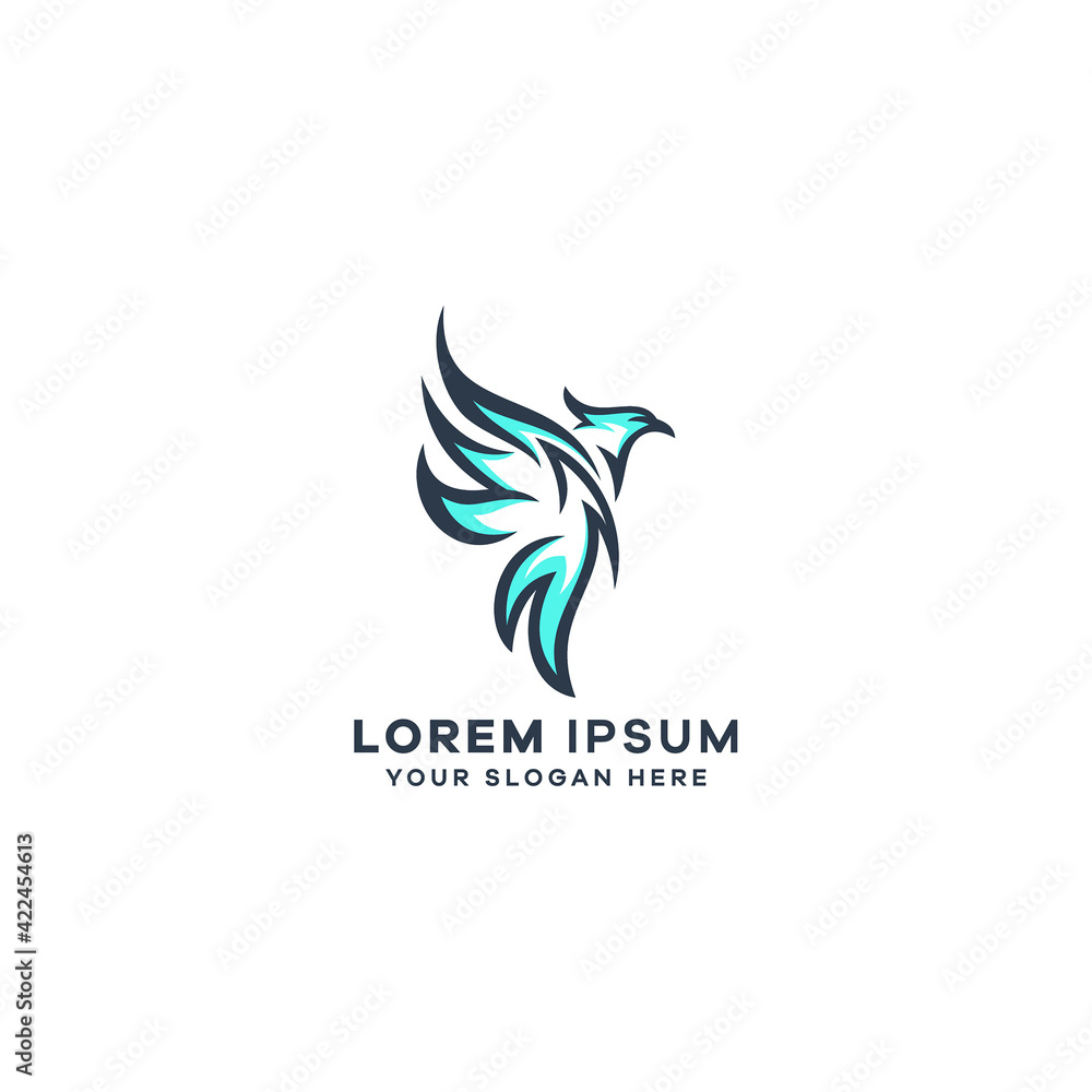 Abstract eagle logo template Abstract eagle logo template