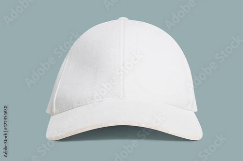 Simple white and pink cap headwear accessory