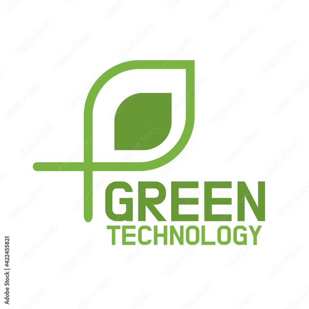 Green technology Leaf Energy Modern logo concept design illustration Green technology Leaf Energy Modern logo concept design illustration