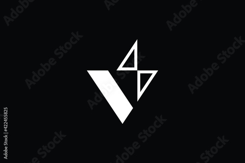 VS logo letter design on luxury background. SV logo monogram initials letter concept. VS icon logo design. SV elegant and Professional letter icon design on black background. S V VS SV