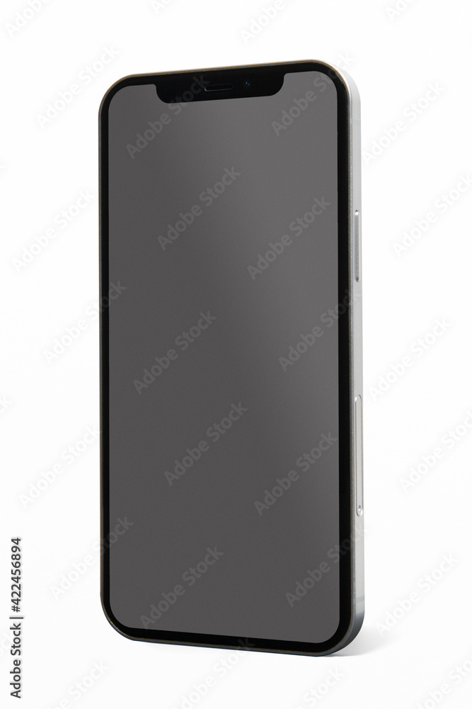 Smartphone with blank black screen innovative future technology Smartphone with blank black screen innovative future technology