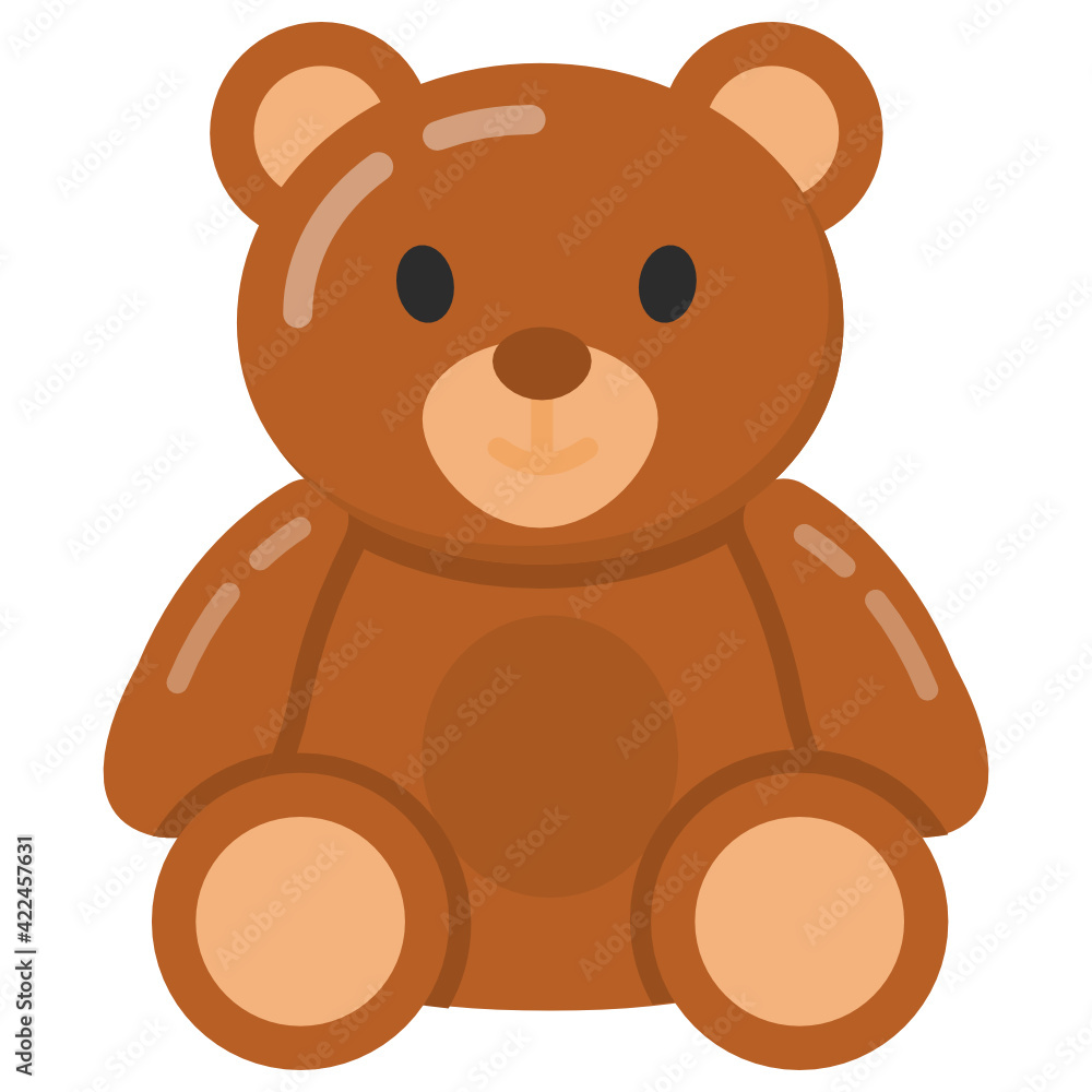 Cute teddy wishing a mothers day, flat icon
Cute teddy wishing a mothers day, flat icon