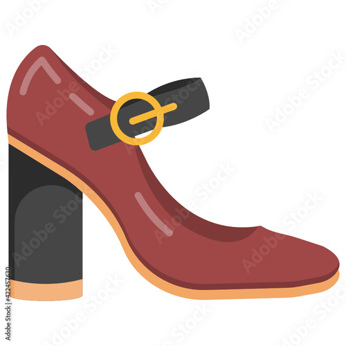 
A ladies shoe flat icon download

