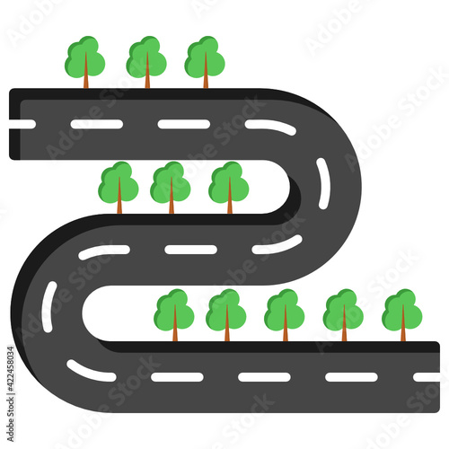 
A flat trendy editable style vector 

