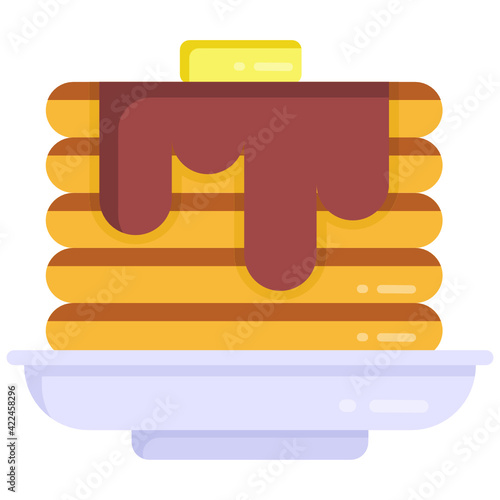 
Cake in flat style editable vector 

