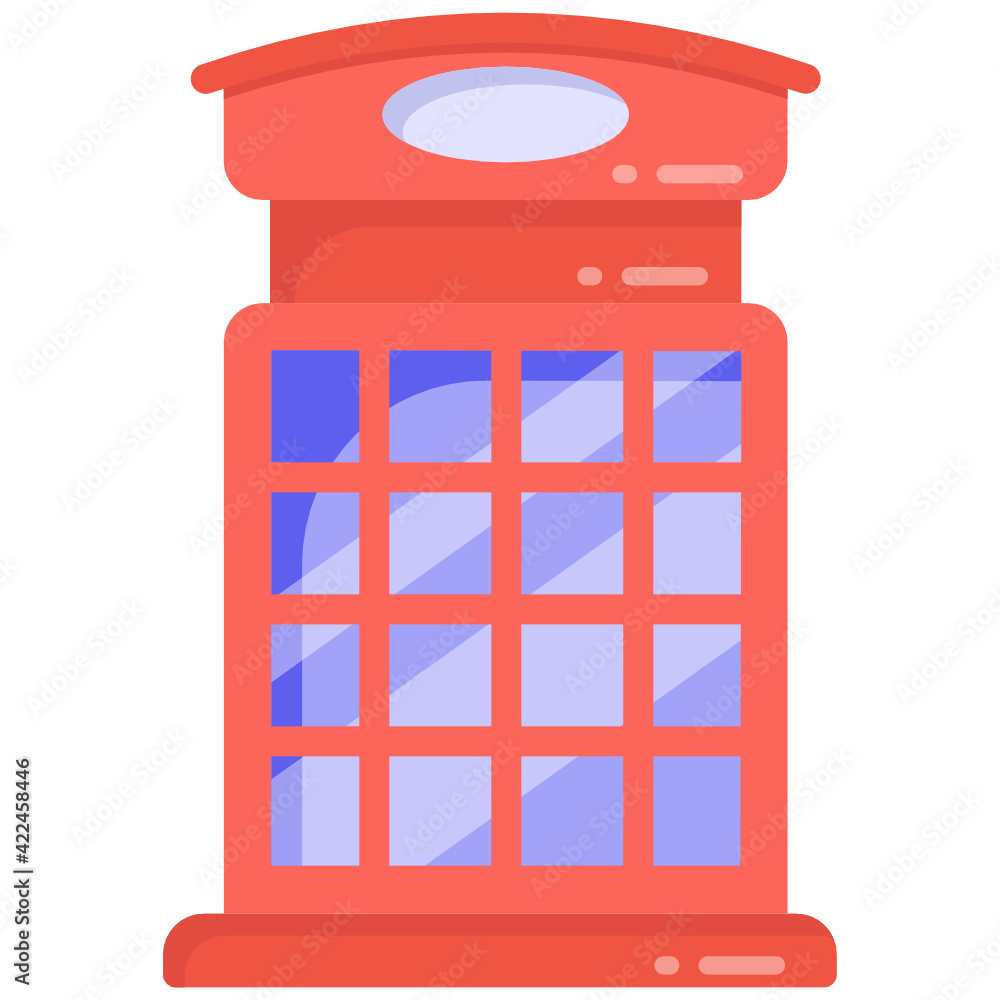 Phone booth flat editable vector design
Phone booth flat editable vector design