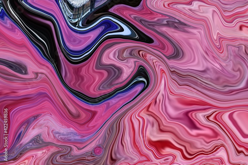 Abstract marble texture background. Fluid art coloured modern  texture. Trendy acrylic paint, alcohol ink wallpaper design. 