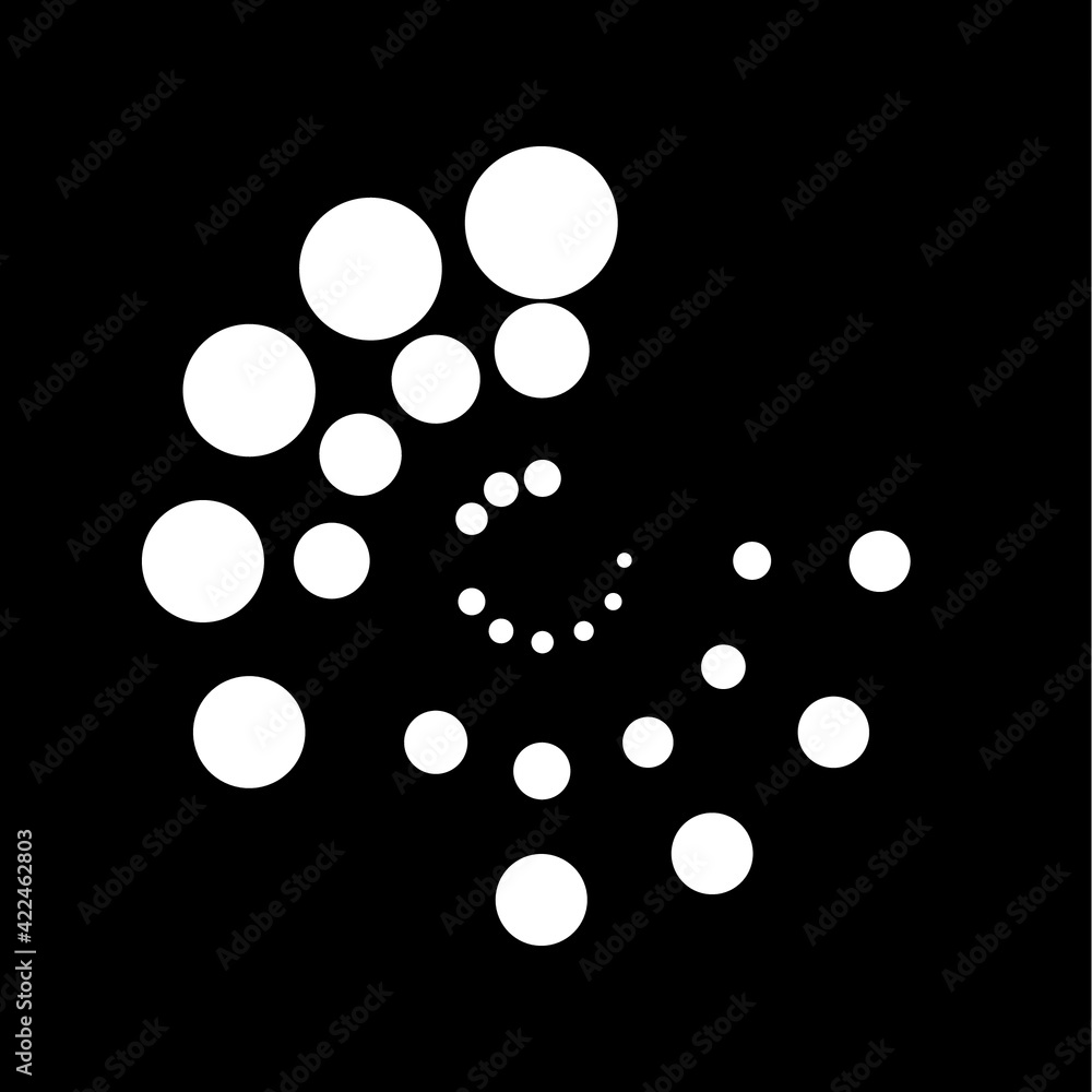 Halftone dots in circle form. round logo . vector dotted frame . design element Halftone dots in circle form. round logo . vector dotted frame . design element