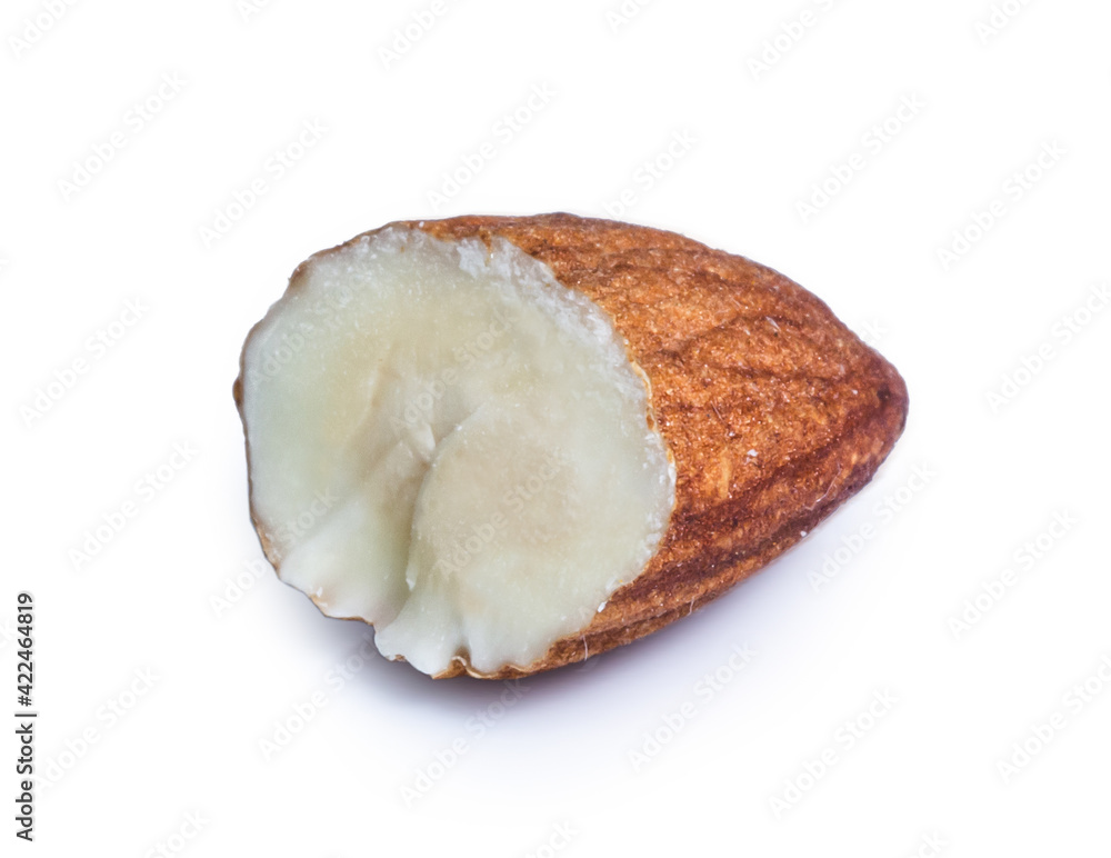 clipping path almond isolated on white background clipping path almond isolated on white background