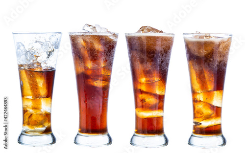 clipping path  cola isolated on white background