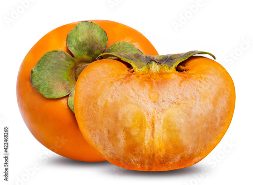 Persimmon fruit isolated on white background