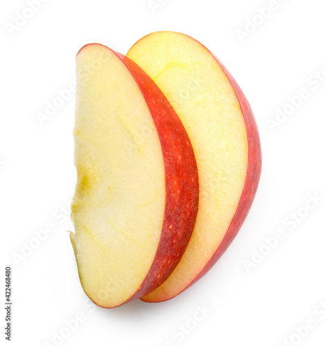 clipping path red apple fruit isolated on white background