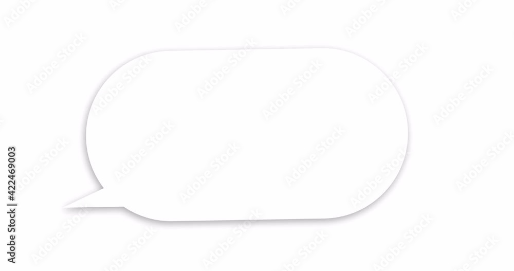 Animated chat bubble isolated on white background. Concept for message, social networking and online communication. 4K animation with alpha channel
Animated chat bubble isolated on white background. Concept for message, social networking and online communication. 4K animation with alpha channel