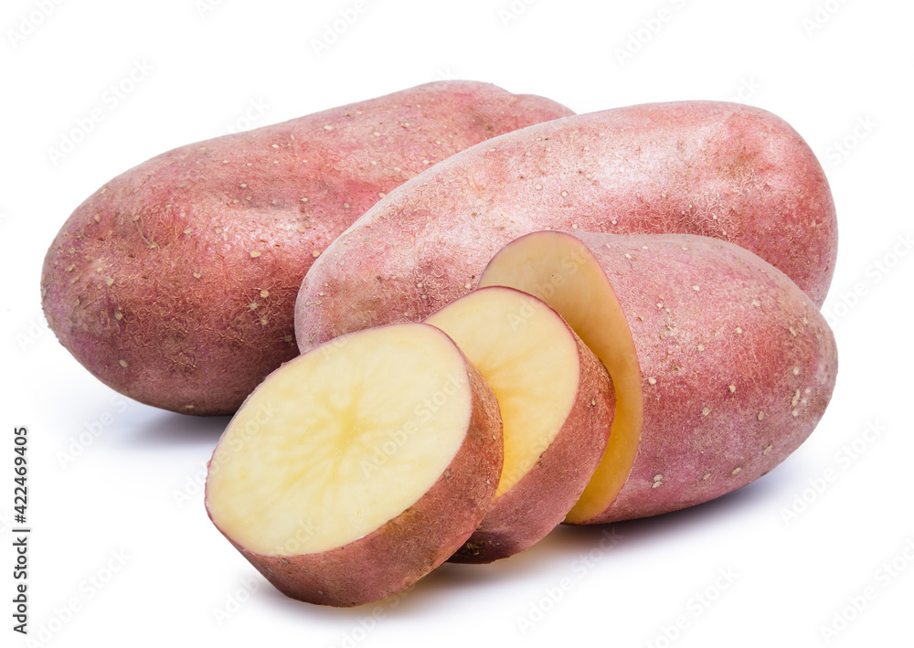 rocco potato red isolated on white background rocco potato red isolated on white background