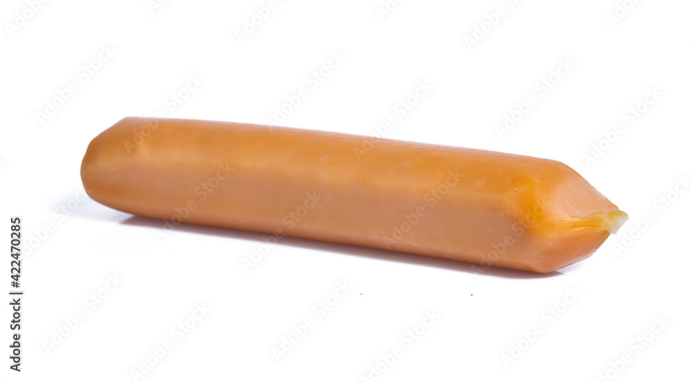 sausage raw isolated on white background