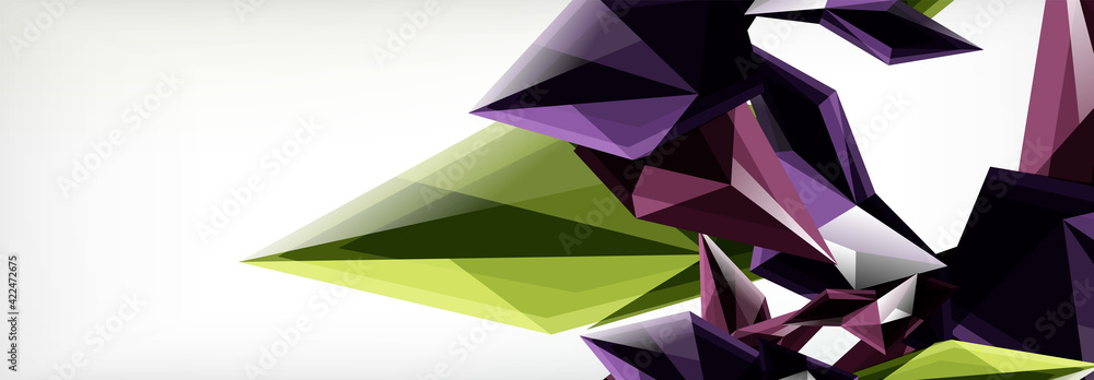 Vector 3d triangles and pyramids abstract background for business or technology presentations, internet posters or web brochure covers Vector 3d triangles and pyramids abstract background for business or technology presentations, internet posters or web brochure covers