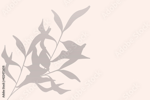 Leaves shadow background. The effect of overlaying shadows. Vector texture for background  wallpaper  own design