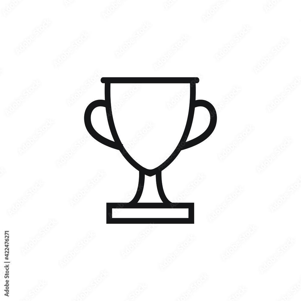 Trophy cup winner symbol sign icon vector Trophy cup winner symbol sign icon vector