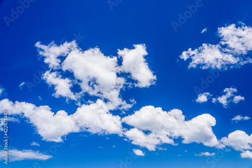 Beautiful clouds with the blue sky background