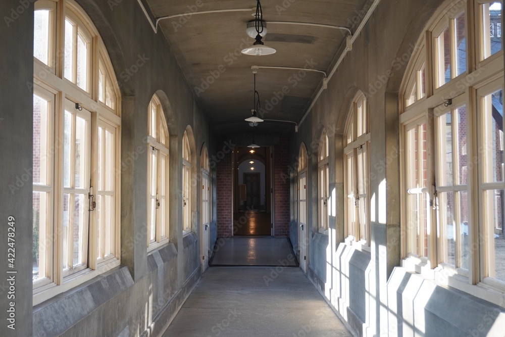 山形県郷土館「文翔館」の渡り廊下、山形県山形市/“Bunshokan”, it's former prefectural office in Yamagata, Japan.