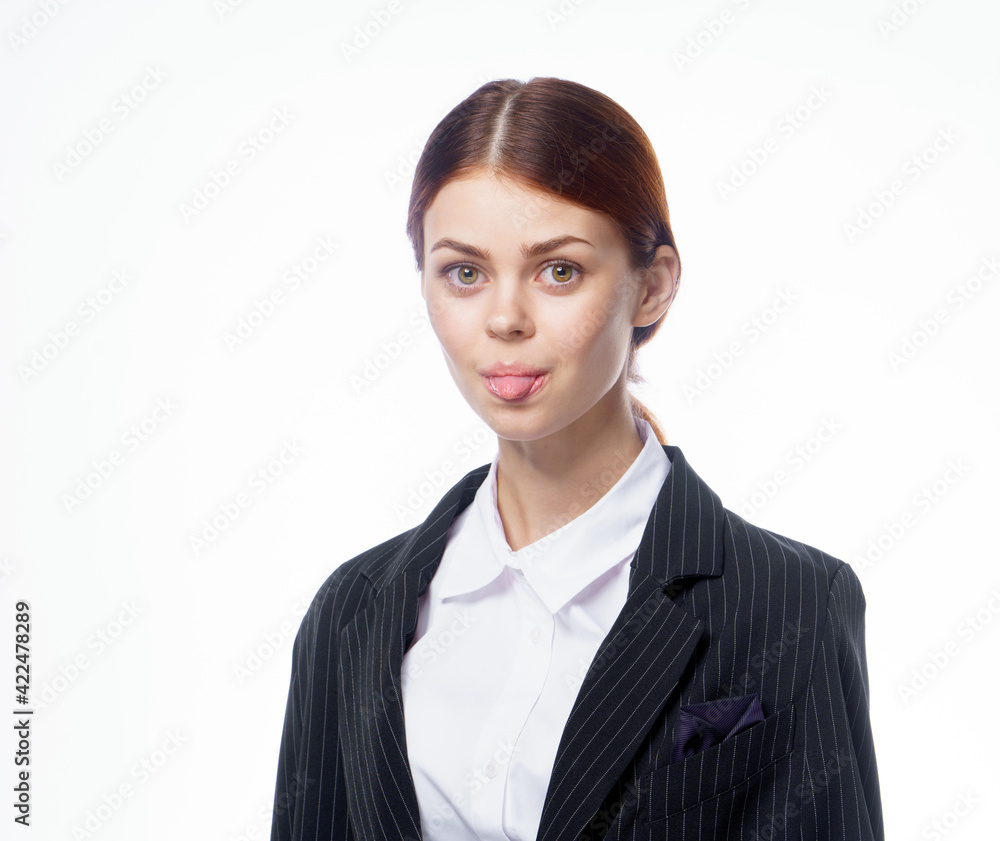 woman in suit official cropped view office light background woman in suit official cropped view office light background