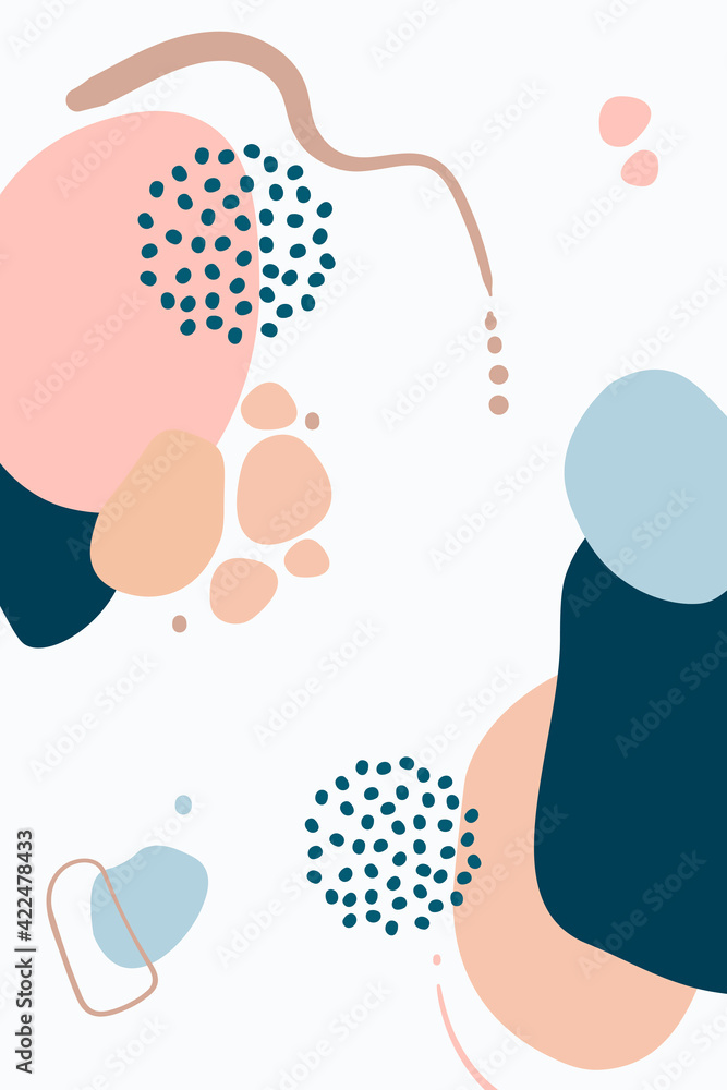 Abstract trendy minimalistic templates. Good for social media, cover, banner, brochure, poster, card, flyer and other