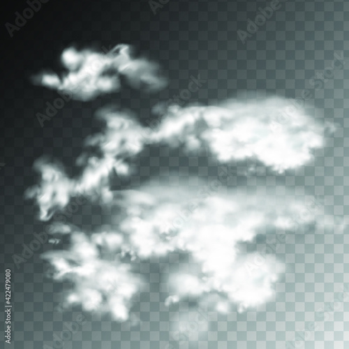 Set of Cloud vector design on transparent background . Eps 10 vector illustration.