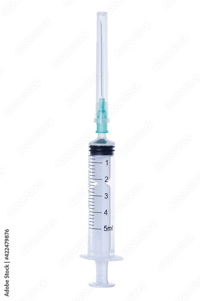 syringe isolated on white syringe isolated on white