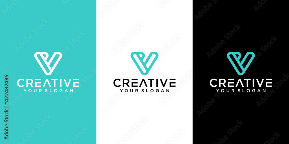 Initials V logo design is simple, creative, unique and innovative Initials V logo design is simple, creative, unique and innovative