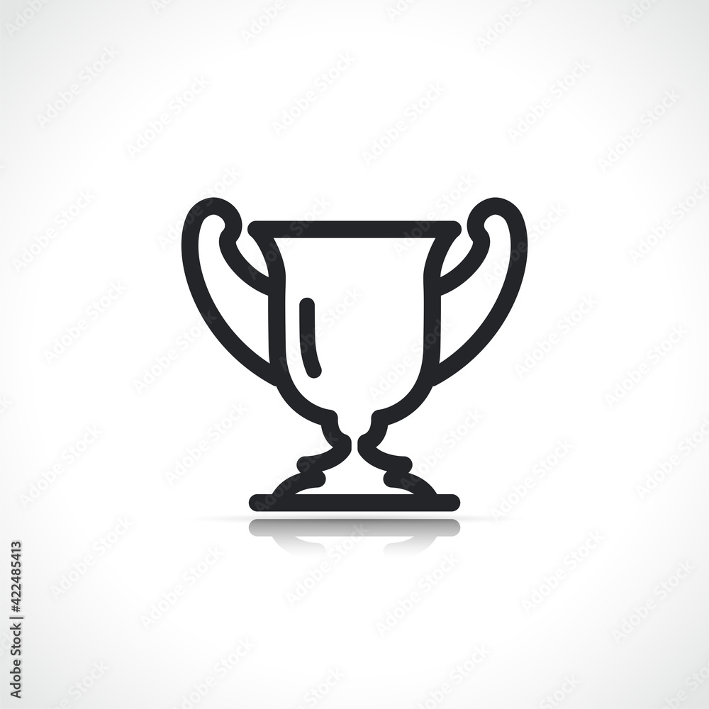 Vector winner trophy cup icon Vector winner trophy cup icon