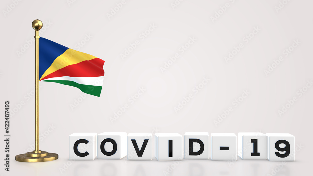 Seychelles Covid-19 3D illustration. Seychelles Covid-19 3D illustration.