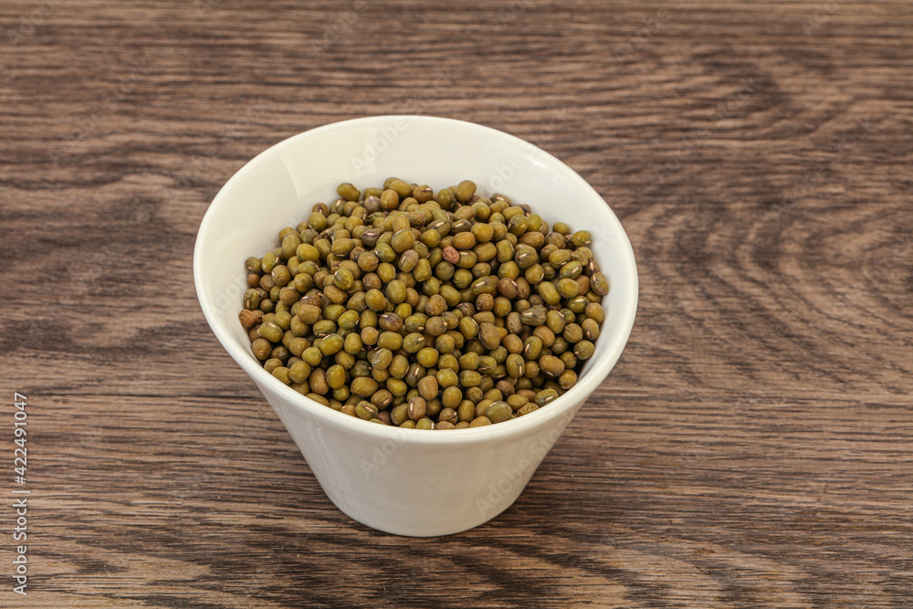 Vegetarian cuisine - dry green lentil Vegetarian cuisine - dry green lentil