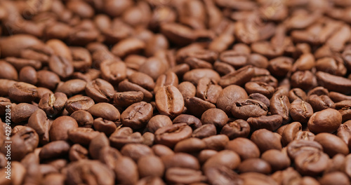 Stack of the Roasted coffee bean