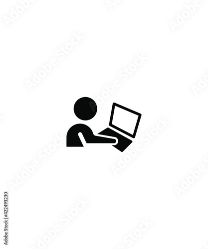 online work icon,vector best flat icon.